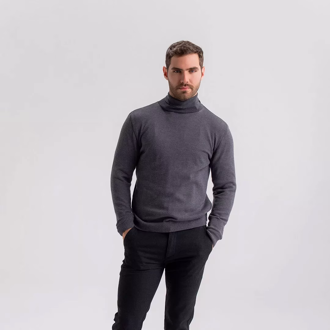 Sweater Cuello Tortuga Algodón
